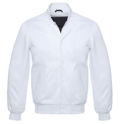Varsity Satin jacket WHite